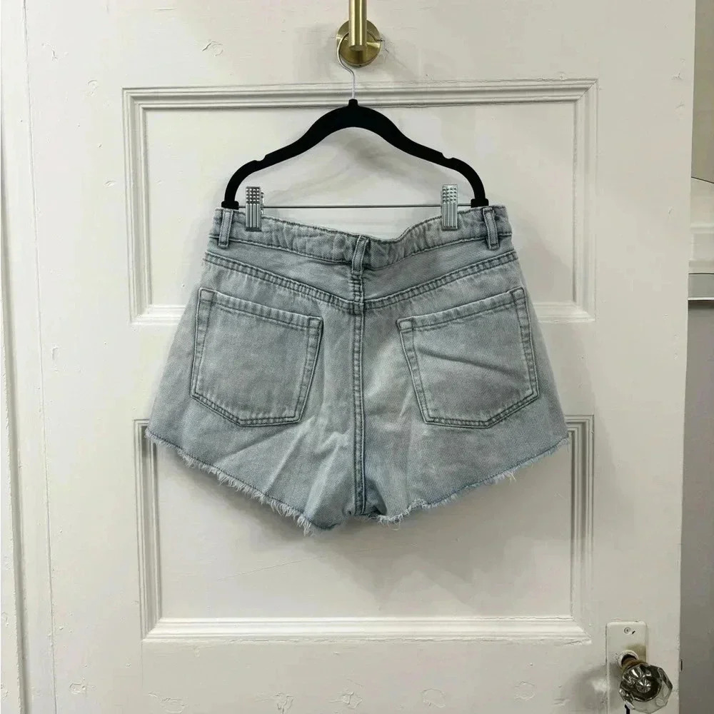 Zara Basic High Rise Light Denim Jeans Sz 4 - Picture 14 of 14